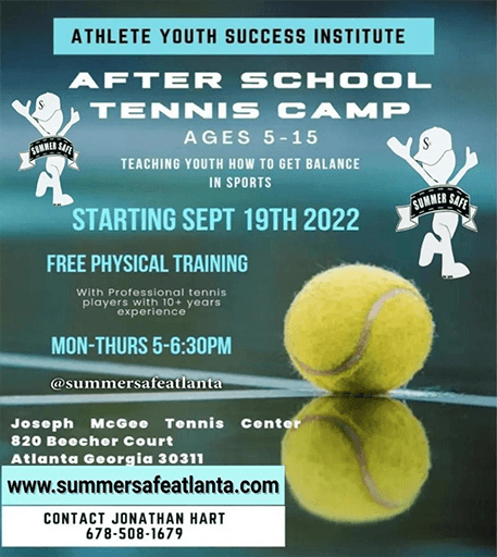 Flyer - Tennis Camp 22